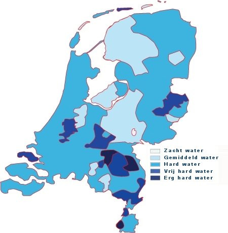 Waterhardheden in Nederland